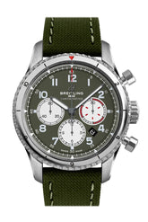 Breitling Aviator 8 B01 Chronogragh Green Ab01192A1 L1X1 Watch